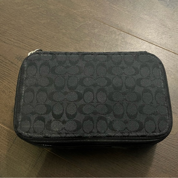 Coach vintage black travel jewelry case - Picture 5 of 9